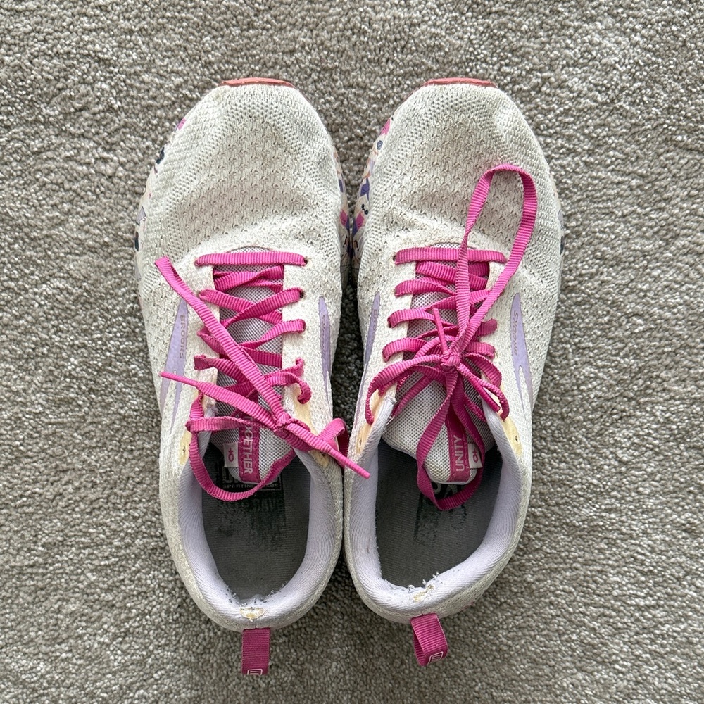 Brooks Revel Together Women's Pink and Cream Athletic Shoes